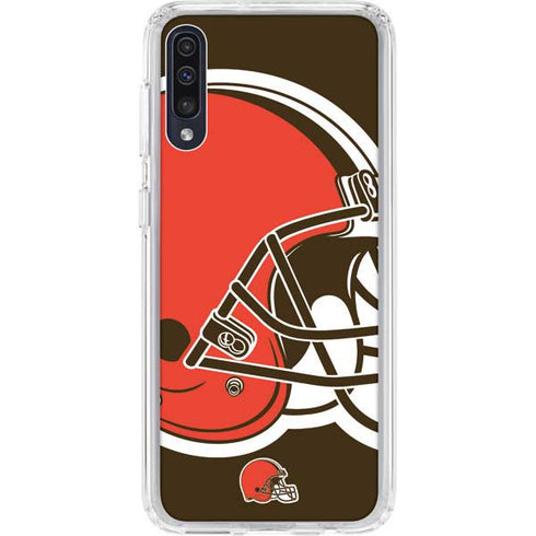 NFL Cleveland Browns Large Logo Galaxy A50 Clear Case