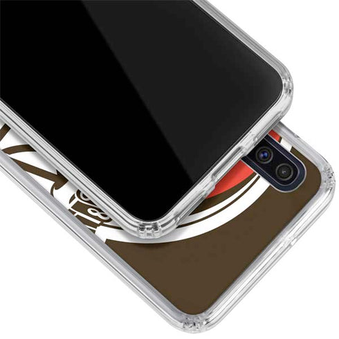 NFL Cleveland Browns Large Logo Galaxy A50 Clear Case