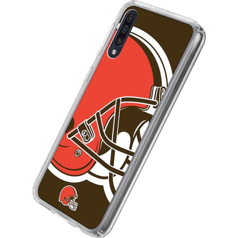 NFL Cleveland Browns Large Logo Galaxy A50 Clear Case