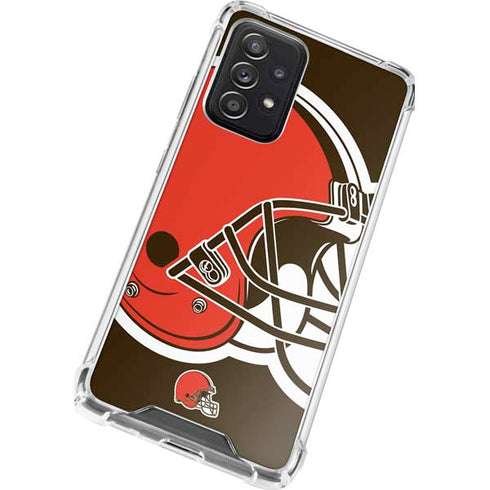 NFL Cleveland Browns Large Logo Galaxy A52 5G Clear Case