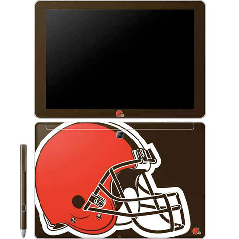 NFL Cleveland Browns Large Logo Galaxy Book 12in Skin