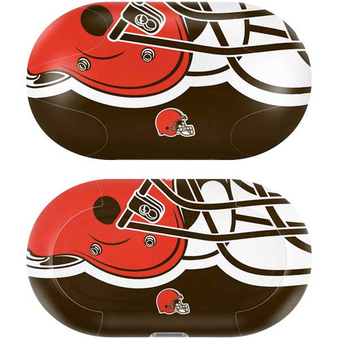 NFL Cleveland Browns Large Logo Galaxy Buds Plus Skin