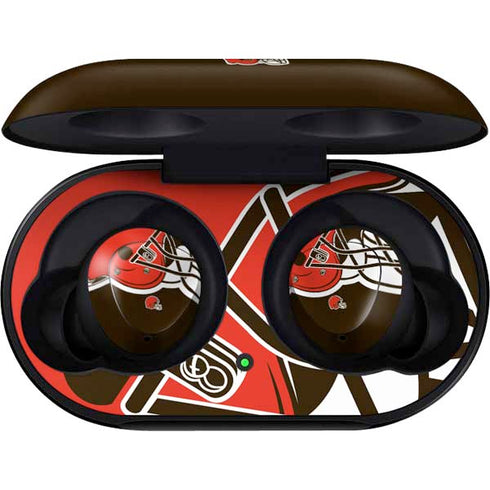 NFL Cleveland Browns Large Logo Galaxy Buds Skin