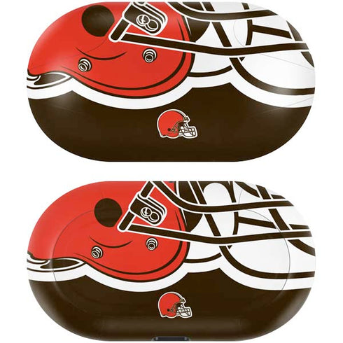 NFL Cleveland Browns Large Logo Galaxy Buds Skin