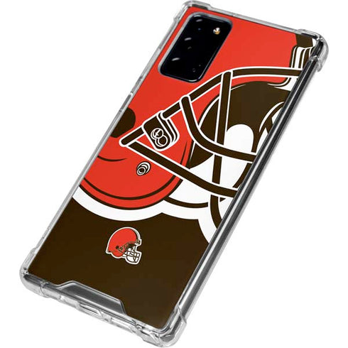 NFL Cleveland Browns Large Logo Galaxy Note20 5G Clear Case