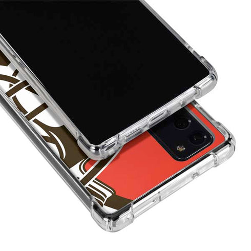 NFL Cleveland Browns Large Logo Galaxy Note20 5G Clear Case