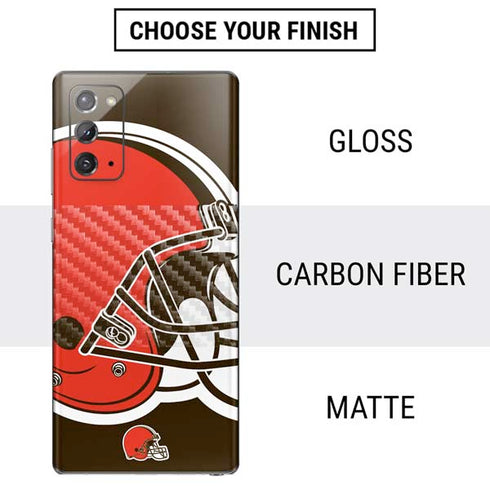 NFL Cleveland Browns Large Logo Galaxy Note20 5G Skin