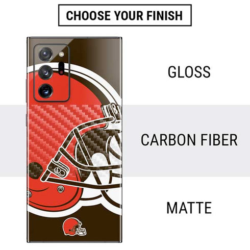 NFL Cleveland Browns Large Logo Galaxy Note20 Ultra 5G Skin