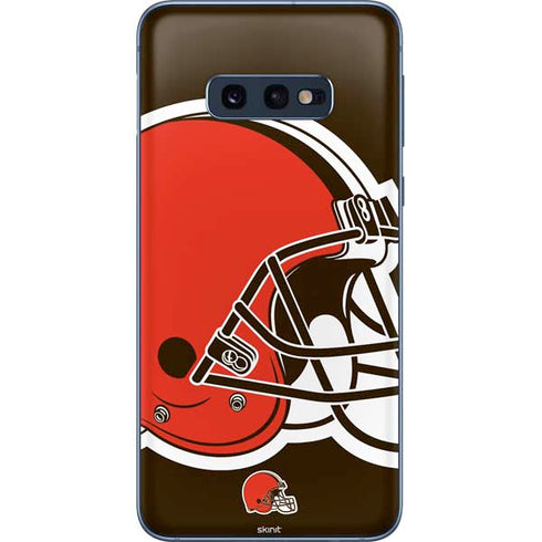 NFL Cleveland Browns Large Logo Galaxy S10e Skin