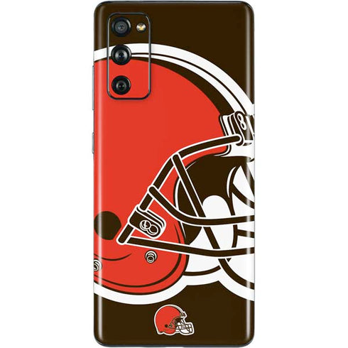 NFL Cleveland Browns Large Logo Galaxy S20 Fan Edition Skin