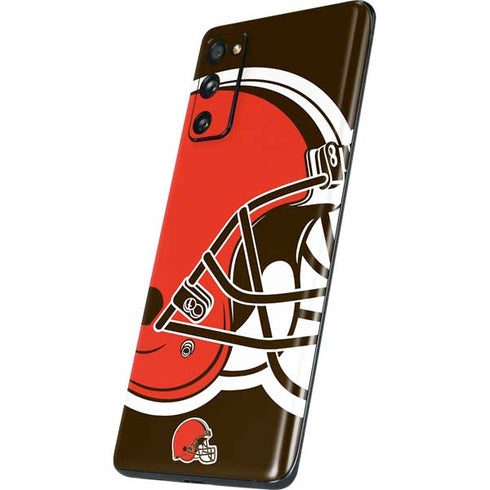 NFL Cleveland Browns Large Logo Galaxy S20 Fan Edition Skin