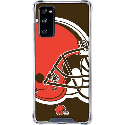 NFL Cleveland Browns Large Logo Galaxy S20 FE Clear Case