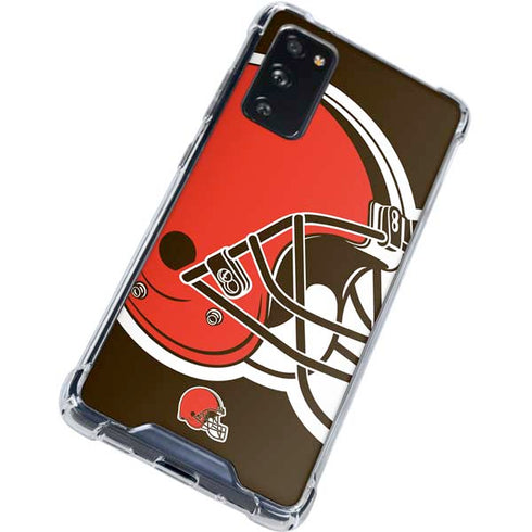 NFL Cleveland Browns Large Logo Galaxy S20 FE Clear Case