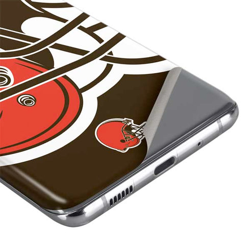 NFL Cleveland Browns Large Logo Galaxy S20 Plus Skin