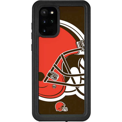 NFL Cleveland Browns Large Logo Galaxy S20 Plus Waterproof Case