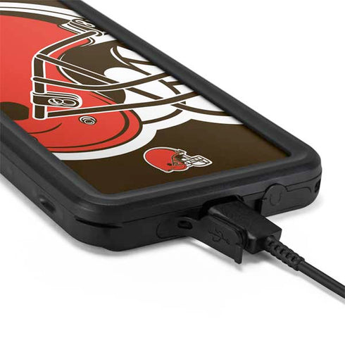 NFL Cleveland Browns Large Logo Galaxy S20 Plus Waterproof Case