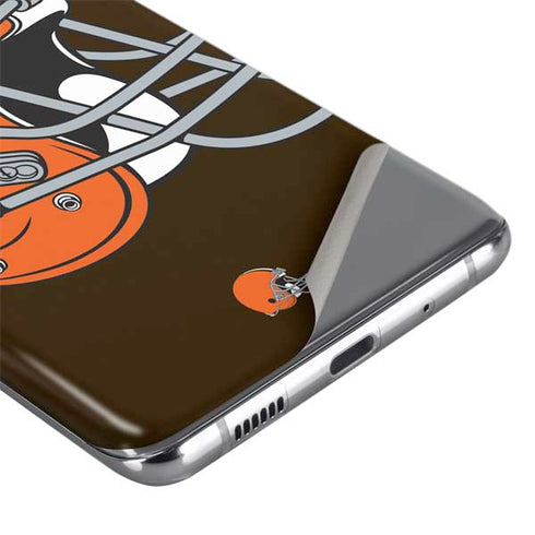 NFL Cleveland Browns Large Logo Galaxy S20 Skin