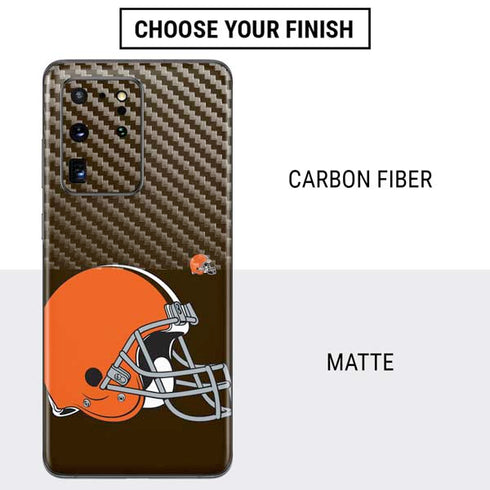 NFL Cleveland Browns Large Logo Galaxy S20 Ultra 5G Skin