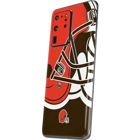 NFL Cleveland Browns Large Logo Galaxy S20 Ultra 5G Skin