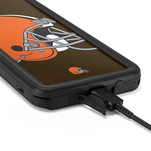 NFL Cleveland Browns Large Logo Galaxy S20 Waterproof Case