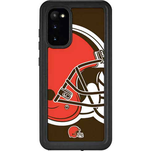 NFL Cleveland Browns Large Logo Galaxy S20 Waterproof Case