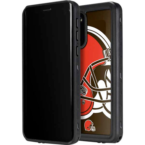 NFL Cleveland Browns Large Logo Galaxy S20 Waterproof Case