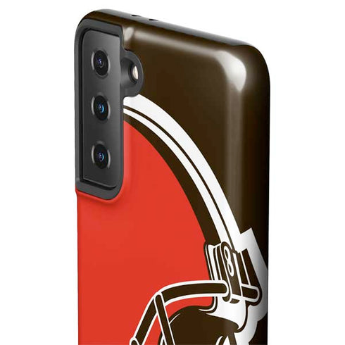 NFL Cleveland Browns Large Logo Galaxy S21 FE Pro Case