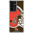 NFL Cleveland Browns Large Logo Galaxy S21 Ultra 5G Clear Case