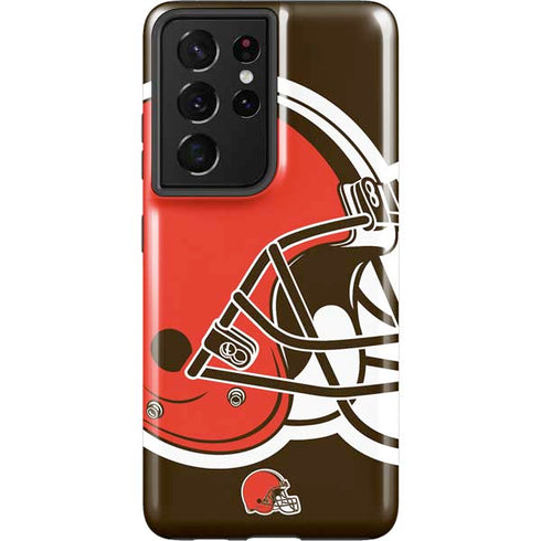 NFL Cleveland Browns Large Logo Galaxy S21 Ultra 5G Pro Case