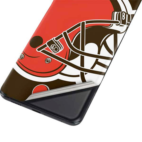 NFL Cleveland Browns Large Logo Galaxy S21 Ultra 5G Skin