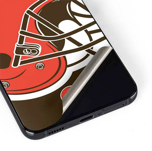NFL Cleveland Browns Large Logo Galaxy S22 Skin