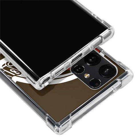 NFL Cleveland Browns Large Logo Galaxy S22 Ultra Clear Case