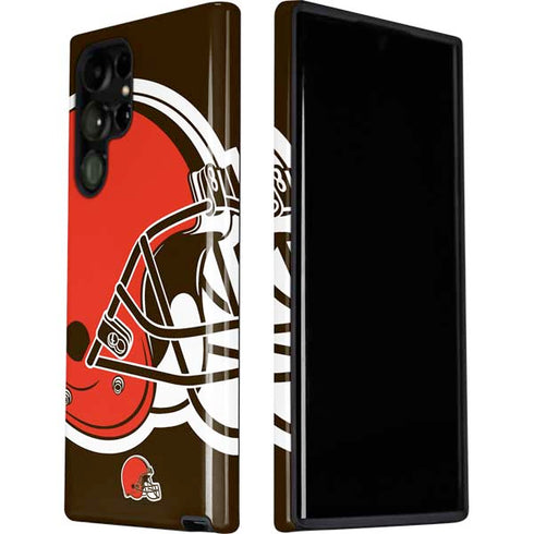 NFL Cleveland Browns Large Logo Galaxy S22 Ultra Pro Case