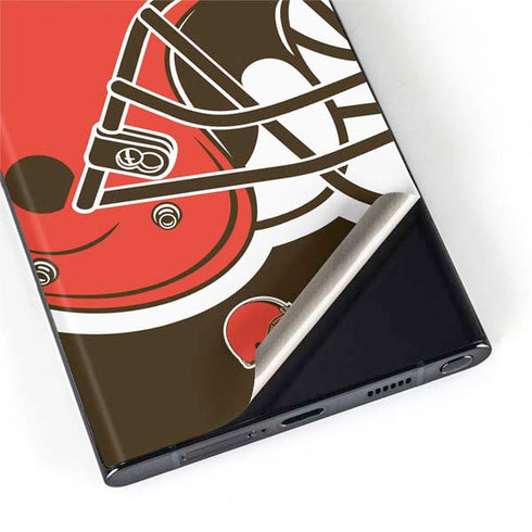 NFL Cleveland Browns Large Logo Galaxy S22 Ultra Skin