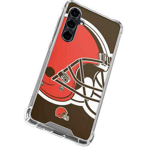 NFL Cleveland Browns Large Logo Galaxy S23 FE Clear Case