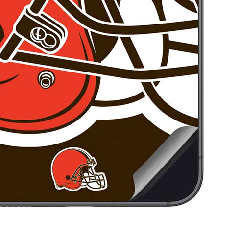 NFL Cleveland Browns Large Logo Galaxy S23 FE Skin