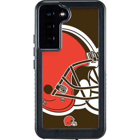 NFL Cleveland Browns Large Logo Galaxy S23 Plus Waterproof Case