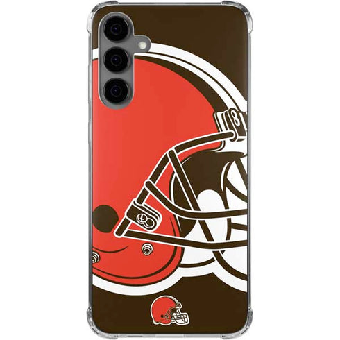 NFL Cleveland Browns Large Logo Galaxy S24 Plus Clear Case