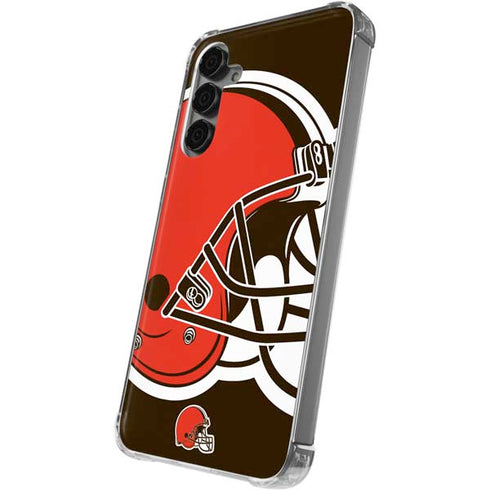 NFL Cleveland Browns Large Logo Galaxy S24 Plus Clear Case