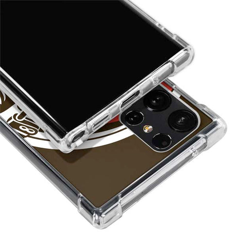 NFL Cleveland Browns Large Logo Galaxy S24 Ultra Clear Case