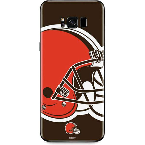 NFL Cleveland Browns Large Logo Galaxy S8 Plus Skin