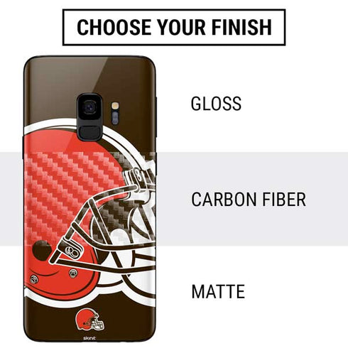 NFL Cleveland Browns Large Logo Galaxy S9 Skin
