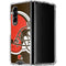 NFL Cleveland Browns Large Logo Galaxy Z Fold4 5G Clear Case