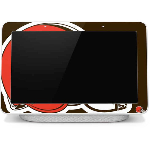 NFL Cleveland Browns Large Logo Google Home Hub Skin