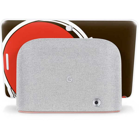 NFL Cleveland Browns Large Logo Google Home Hub Skin