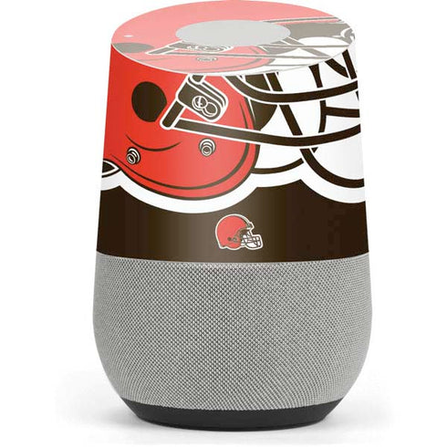 NFL Cleveland Browns Large Logo Google Home Skin