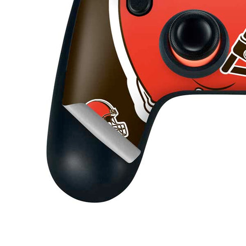 NFL Cleveland Browns Large Logo Google Stadia Controller Skin