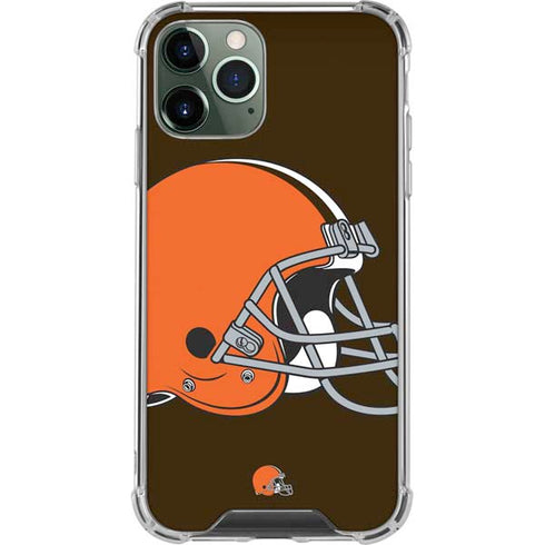 NFL Cleveland Browns Large Logo iPhone 11 Pro Max Clear Case