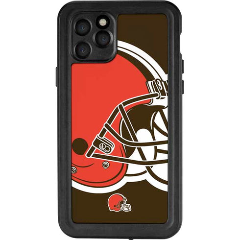NFL Cleveland Browns Large Logo iPhone 11 Pro Waterproof Case