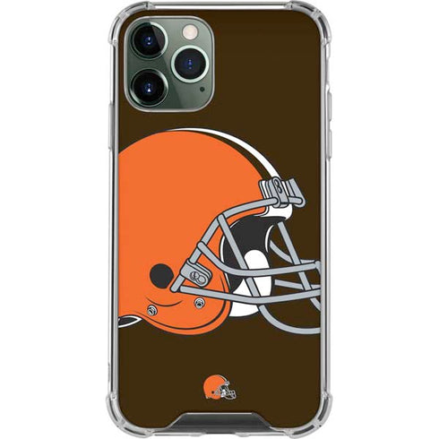NFL Cleveland Browns Large Logo iPhone 12 Pro Max Clear Case